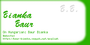 bianka baur business card